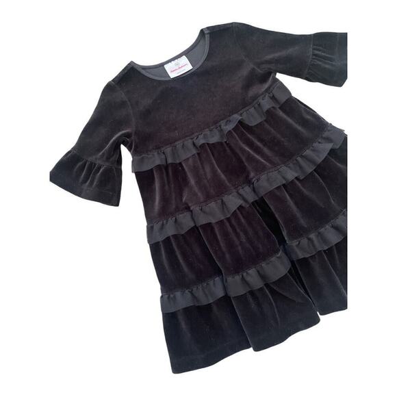 Hanna Andersson Black Velour Dress 80cm/18-24m - Picture 3 of 3